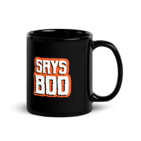 Says Boo mug