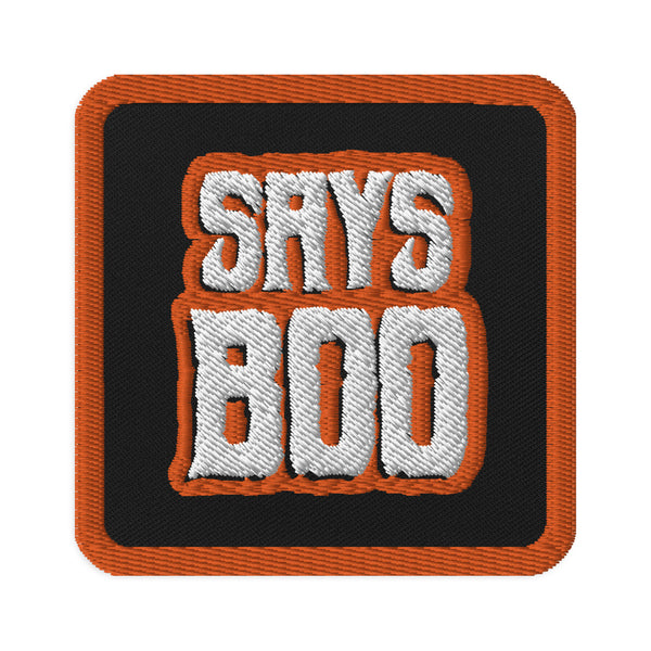 Says Boo patch